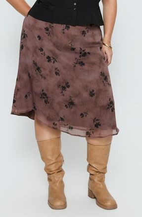 Princess Polly Moses Floral Midi Skirt in Multi at Nordstrom, Size 14