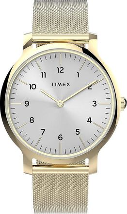 Timex Gallery Norway 34mm Gold Mesh Ladies Watch