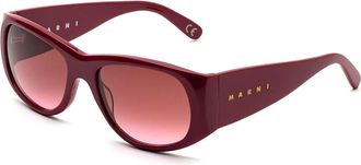 Marni Orinoco River Nude QT9 Mens Sunglasses Burgundy Size 56