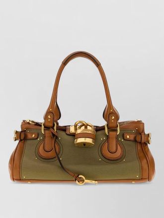 Chlo&eacute; paddington canvas shoulder bag