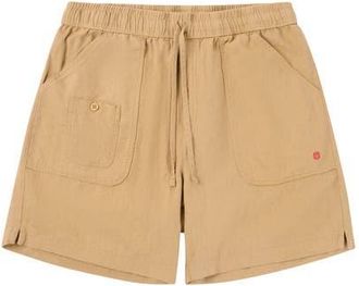 Amundsen & Scott Travellers Linen Shorts Mens in Khaki at Nordstrom, Size Xx-Large
