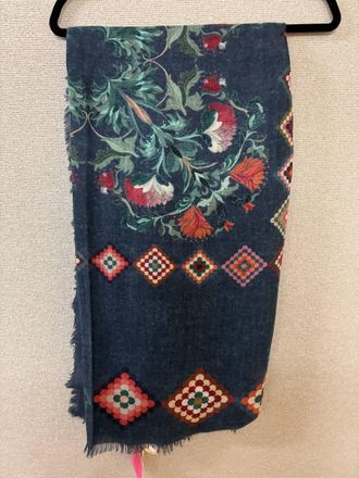 Franco Ferrari Womens Euclide Scarf In Navy