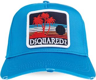 Dsquared2 Accessoires, Heren, Blauw, ONE Size, Katoen, Baseball Cap