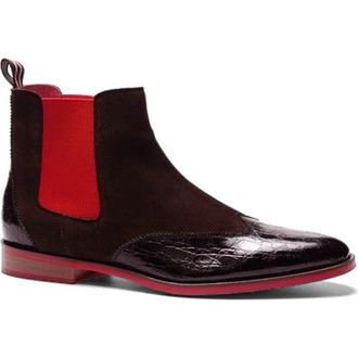 Carlos By Carlos Santana Mantra Chelsea Boot in Brown Leather/suede at Nordstrom, Size 11.5