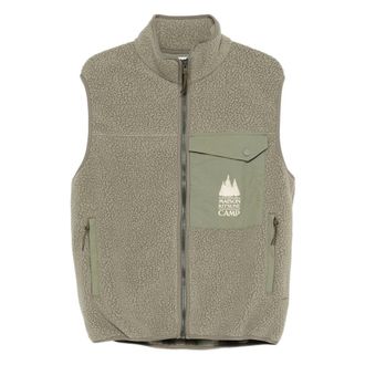 Maison Kitsun&eacute; Outwear Waistcoats Verde-Uomo