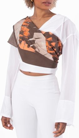 Ferragamo Ferragamo Palm Tree Print Shawl