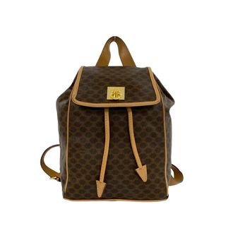 Celine Brown Leather Pvc Backpack (Pre-Owned)