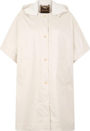 Moorer Cape met Korte Mouwen - Dames - Mantel - Beige - XS - Polyester - Jassen