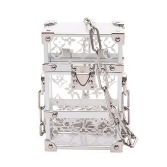 Louis Vuitton Clear Silver White Acrylic Metal Shoulder Bag (Pre-Owned)