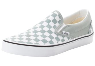 Vans Sneaker VANS Classic Slip-On, Damen, Gr. 42,5, epo, color theory checkerboard pure grau, Textil, Schuhe Sneaker