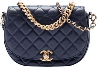 Chanel Pre-owned Vintage Satchel Bag - - Pre-owned - Donna - Blu - ONE SIZE