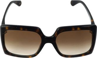 Gucci Brown Gradient Square Ladies Sunglasses GG0876S 002 60