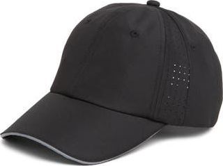 Zella Perforated Baseball Cap in Black at Nordstrom Rack