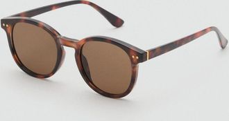 Mango Occhiali da sole montatura rotonda cioccolato - Uomo - Taglia unica - MANGO MAN