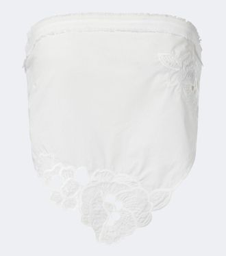 Sir. Klara embroidered cotton scarf