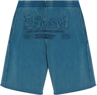 Diesel P-Rawmarshy track shorts - men - Cotton - M - Blue
