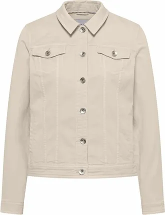 Cecil Denim Jacks - Dames - Jassen - Beige - Maat: 2XL Denim