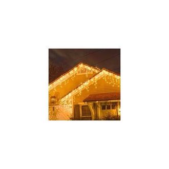 OEM Guirnalda De Luces Navide&ntilde;as Para Exteriores, 10 M, 400 Led, Luces Tipo Cortina Navide&ntilde;as Para Exteriores Con 8 Modos, Resistente Al Agua Ip44, Conect