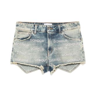 Dondup Dames, Korte broeken, Blauw, Maat: W26 Denim