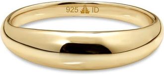 Devata Dome Ring in Gold Plated Sterling Silver in Yellow Gold at Nordstrom, Size 6