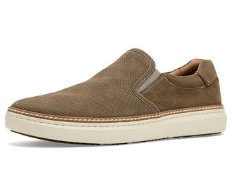 Johnston & Murphy Mcguffey 2 Perfed Slip-On Mens Shoes Taupe Nubuck : 10.5 M (D)