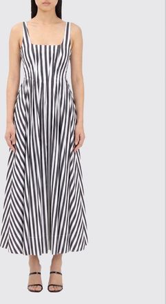 Sportmax Abito midi in cotone a righe