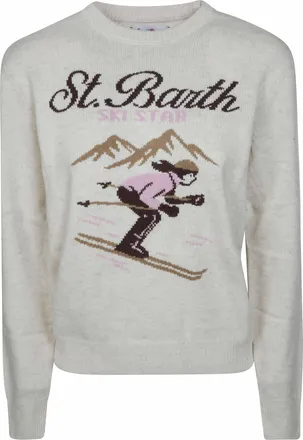 MC2 Saint Barth Maglia Manica Lunga New Queen C Vintage Graphic Sweater