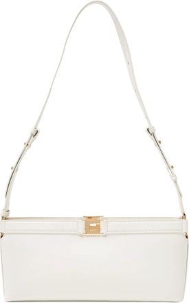 Elisabetta Franchi Tassen, Dames, Beige, ONE Size, Polyester, Tas met naplak-effect