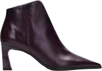 Hispanitas Enkellaarsjes - Dames - Laarzen met Hak - Rood - 39 EU - Leer - Schoenen