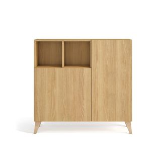 HERDASA Zapatero melamina roble dorado 87x90x27 cm