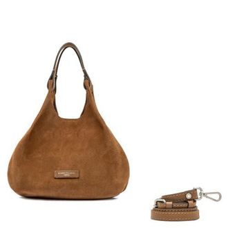 Gianni Chiarini Dua Leather Mini Hobo Bag in Caramel at Nordstrom