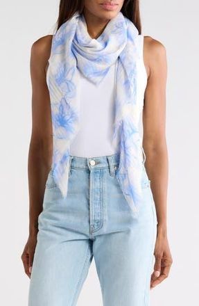 Nordstrom Rack Oversize Pareo Scarf in Blue Horizon Floral at Nordstrom Rack