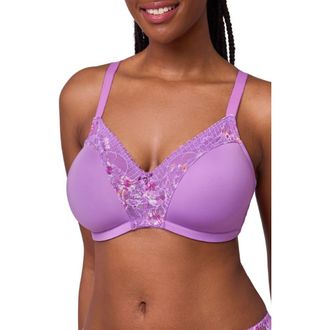 Montelle Intimates Dream Wireless T-Shirt Bra in Tulip/tulip Field at Nordstrom, Size 32D