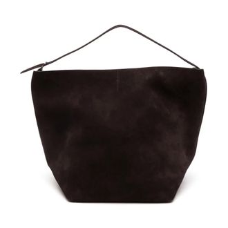 Toteme Tassen, Dames, Bruin, ONE Size, Su&egrave;de, Belted Suede Tote Bag