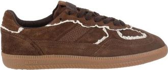 Alohas Tb. 490 Leren Sneakers met Haakwerk - Dames - Sneakers - Bruin - 38 EU - Katoen - Schoenen