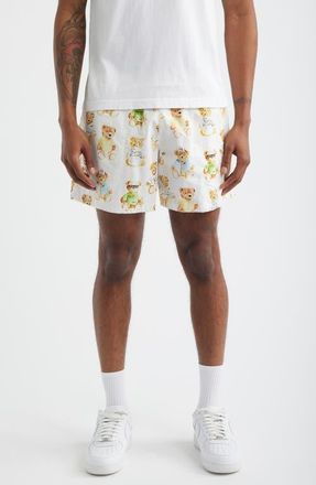 Market Teddy Print Tech Shorts in White Multi at Nordstrom, Size X-Large