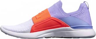 Athletic Propulsion Labs Womens Techloom Bliss Shoe In Bellflower/impulse Red/white