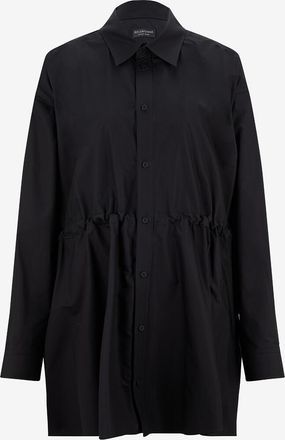 Balenciaga Kurzes Hemdblusenkleid aus Popeline Hourglass