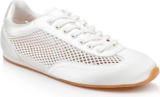 Badgley Mischka Inez Sneaker in Ivory Satin at Nordstrom, Size 5.5