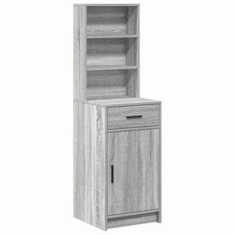 vidaXL Aparador Alto Con Caj&oacute;n Gris Sonoma 40 X 40,5 X 135 Cm Vidaxl