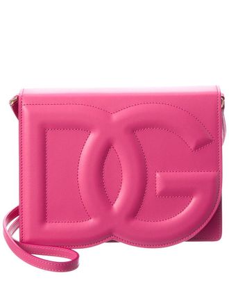 Dolce & Gabbana Logo Leather Shoulder Bag