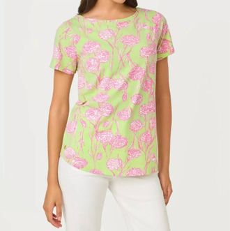 Lilly Pulitzer Key West Top In Pistachio Macaron Alina