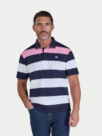 Raging Bull Irregular Stripe Rugby T-shirt in Navy at Nordstrom, Size Xxx-Large