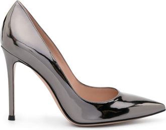 Gianvito Rossi Gianvito 105mm pointed-toe pumps - women - Calf Leather/Calf Leather/Calf Leather - 37.5 - Grey