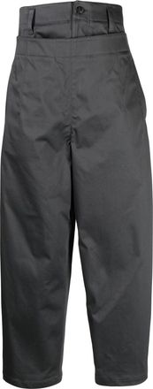 Songzio wide-leg tailored trousers - men - Cotton/Polyurethane - 48 - Blue