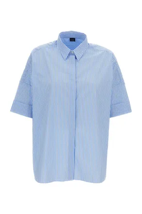 Fay Vertical Striped Button-Up Shirt