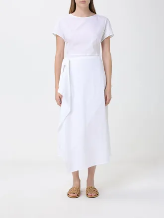 Liviana Conti Abito Thalia midi in misto cotone