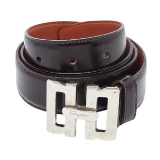Ferragamo Pre-owned Belts, male, Brown, Size: ONE SIZE Pre-owned Leather Belt