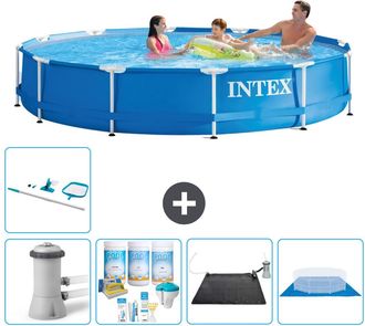 Intex Piscina Con Estructura Redonda - 366x76 Cm - 8-piezas S21023