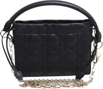 Dior Pre-owned Lady Milley Lamslederen 2-weg Schoudertas - Dames - Vintage Handtas - Zwart - ONE Size - Leer - Vintage